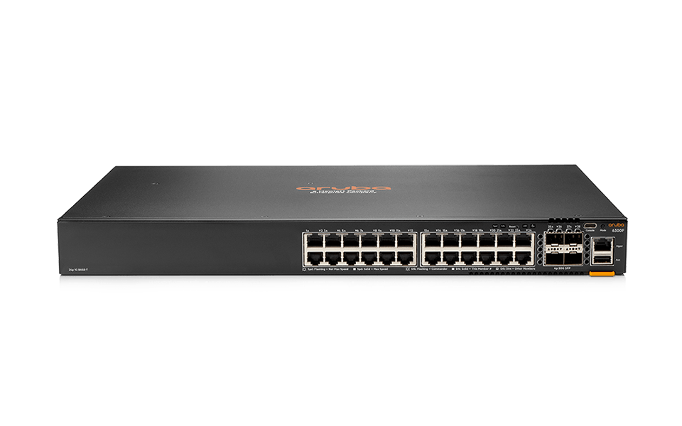 HPE Aruba 6300F(JL668A) 24-port 1GbE and 4-port SFP56 Switch 