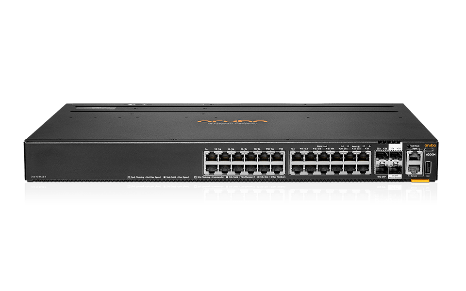 HPE Aruba(JL725B)6200F 24G Class4 PoE 4SFP+370W Switch 