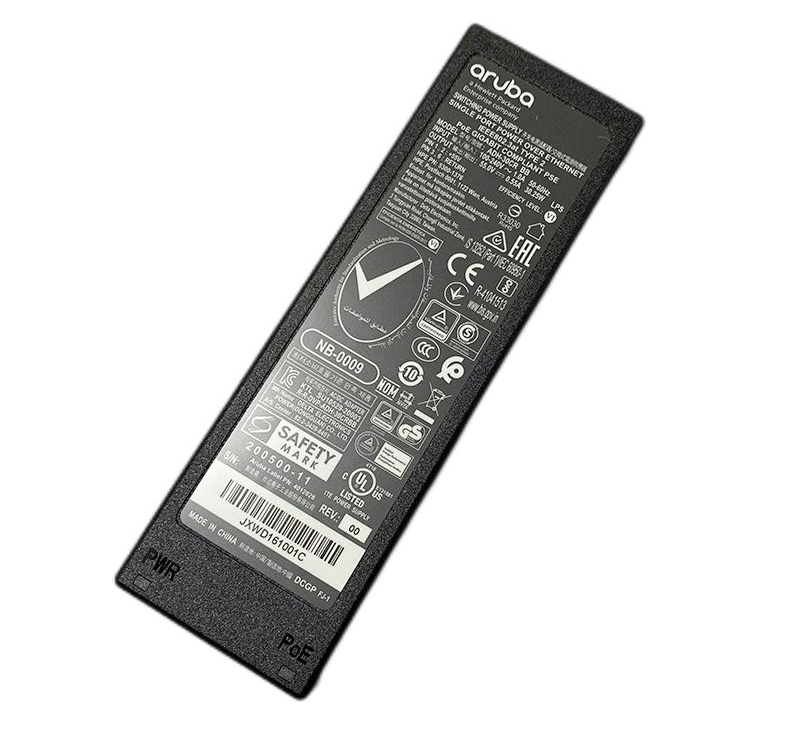 HPE Aruba POE 30W Adapter R6P67A AP-POE-ATSR 1-Port Smart Rate 802.3at 30W Indoor Midspan Injector