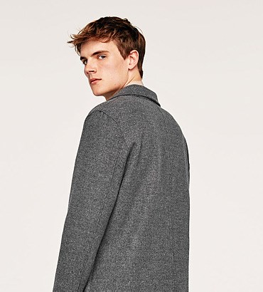 羊毛-羊绒短大衣